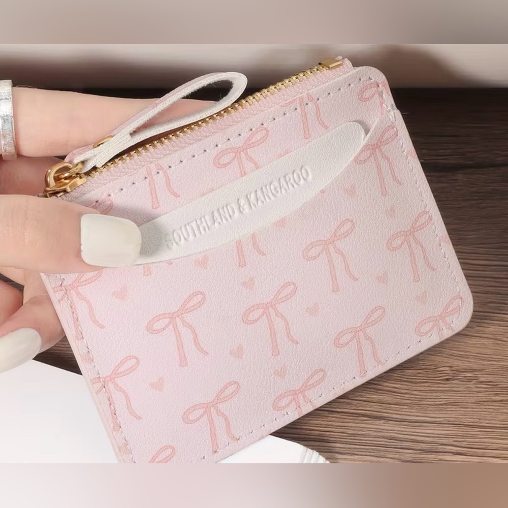 Pink Bow Card Holder